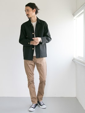 「URBAN RESEARCH（アーバンリサーチ）のアイテム（カバーオール）」を使った、otsukiさん（メンズ・184cm）の夏コーディネート