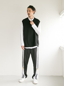 「スタンスミス」｜otsukiさん（メンズ・184cm）の秋コーディネート