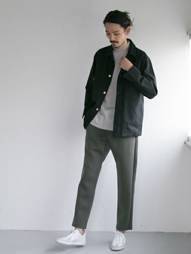「URBAN RESEARCH（アーバンリサーチ）のアイテム（カバーオール）」を使った、otsukiさん（メンズ・184cm）の秋コーディネート