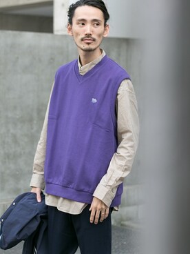 「Champion（チャンピオン）のアイテム（ブルゾン）」を使った、otsukiさん（メンズ・184cm）の秋コーディネート