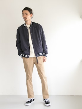「Champion（チャンピオン）のアイテム（ブルゾン）」を使った、otsukiさん（メンズ・184cm）の秋コーディネート