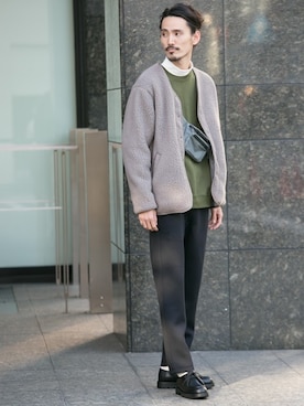 「チロリアンシューズ」｜「アイテム（その他アウター）」を使った、otsukiさん（メンズ・184cm）の秋コーディネート
