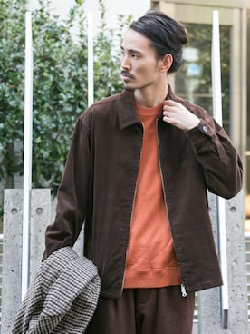 「URBAN RESEARCH（アーバンリサーチ）のアイテム（ステンカラーコート）」を使った、otsukiさん（メンズ・184cm）の冬コーディネート
