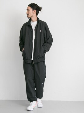 「FILA（フィラ）のアイテム（ブルゾン）」を使った、otsukiさん（メンズ・184cm）の冬コーディネート