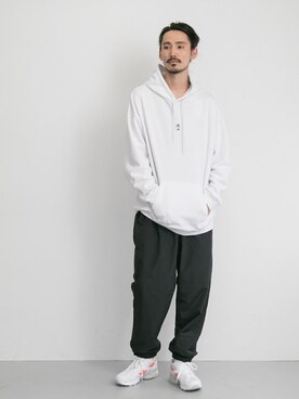 「FILA（フィラ）のアイテム（パンツ）」を使った、otsukiさん（メンズ・184cm）の冬コーディネート