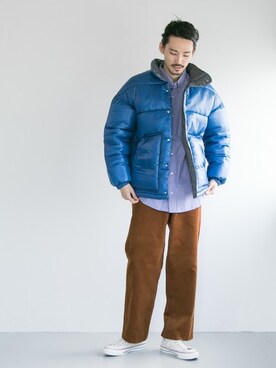 「URBAN RESEARCH（アーバンリサーチ）のアイテム（ダウンジャケット/コート）」を使った、otsukiさん（メンズ・184cm）の冬コーディネート