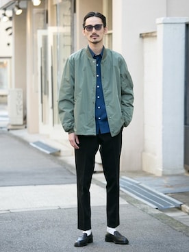 「Alpha Industries（アルファインダストリーズ）のアイテム」を使った、otsukiさん（メンズ・184cm）の冬コーディネート