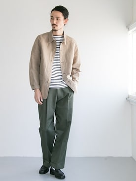 「URBAN RESEARCH（アーバンリサーチ）のアイテム（カバーオール）」を使った、otsukiさん（メンズ・184cm）の春コーディネート