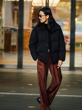 「URBAN RESEARCH（アーバンリサーチ）のアイテム（ダウンジャケット/コート）」を使った、otsukiさん（メンズ・184cm）の冬コーディネート