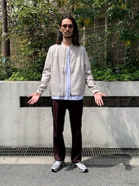 「Wrangler」｜「アイテム（ブルゾン）」を使った、otsukiさん（メンズ・184cm）の春コーディネート