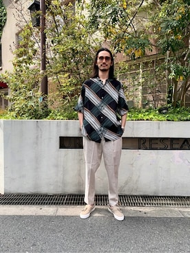 「SLACK FOOTWEAR（スラックフットウェア）のアイテム」を使った、otsukiさん（メンズ・184cm）の春コーディネート