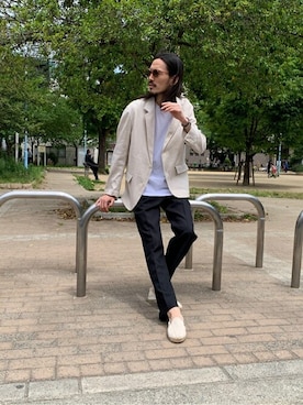 「Wrangler」｜「アイテム（その他アウター）」を使った、otsukiさん（メンズ・184cm）の春コーディネート