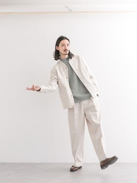 「URBAN RESEARCH（アーバンリサーチ）のアイテム（チノパンツ）」を使った、otsukiさん（メンズ・184cm）の冬コーディネート