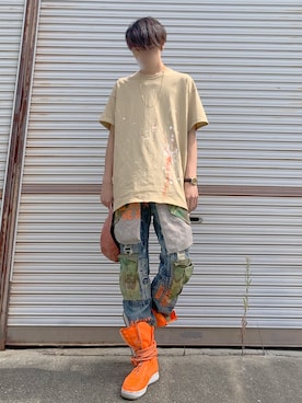 「ペイント」｜「アイテム（その他）」を使った、naoさん（メンズ・180cm）の秋コーディネート