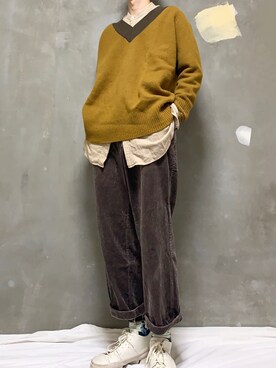 naoさん（メンズ・180cm）の冬コーディネート