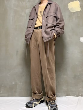 「SCOTCH & SODA（スコッチ アンド ソーダ）のアイテム（スウェット）」を使った、naoさん（メンズ・180cm）の冬コーディネート