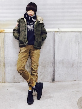 yukaさん（レディース・163cm）の冬コーディネート