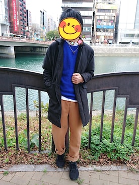 とんこつさん（メンズ・166cm）の冬コーディネート