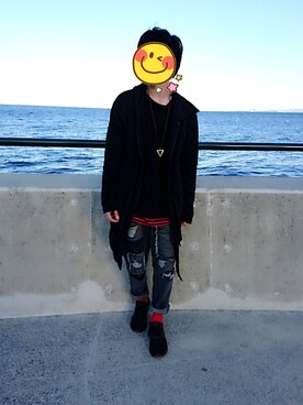 とんこつさん（メンズ・166cm）の冬コーディネート