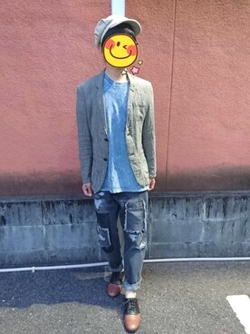 とんこつさん（メンズ・166cm）の春コーディネート