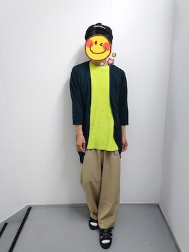 「Champion（チャンピオン）のアイテム（ハンチング/ベレー帽）」を使った、とんこつさん（メンズ・166cm）の夏コーディネート