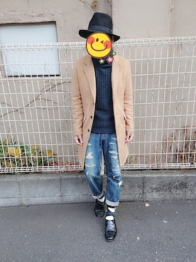 とんこつさん（メンズ・166cm）の冬コーディネート