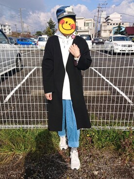 「HARE（ハレ）のアイテム（その他アウター、ブラウン系）」を使った、とんこつさん（メンズ・166cm）の冬コーディネート