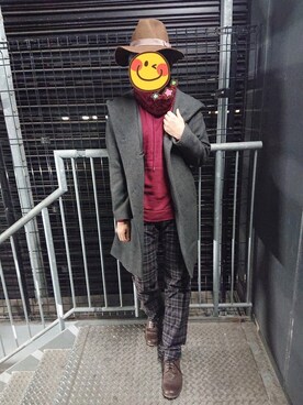 とんこつさん（メンズ・166cm）の冬コーディネート