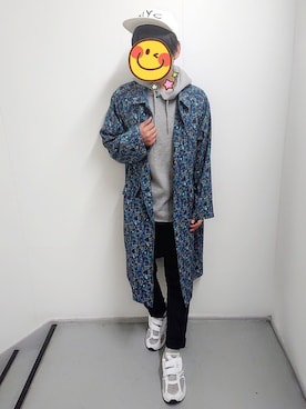 「平成最後のWEARISTAセンバツ」｜「アイテム（ステンカラーコート）」を使った、とんこつさん（メンズ・166cm）の春コーディネート