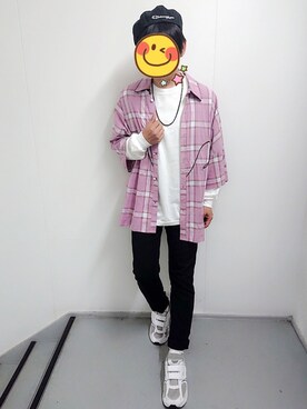 「Champion（チャンピオン）のアイテム（ハンチング/ベレー帽）」を使った、とんこつさん（メンズ・166cm）の春コーディネート