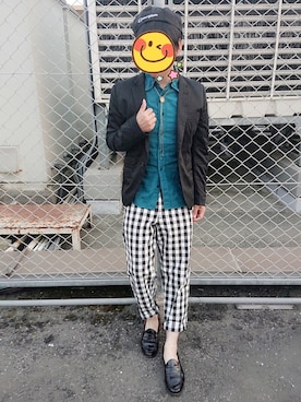 「Champion（チャンピオン）のアイテム（ハンチング/ベレー帽）」を使った、とんこつさん（メンズ・166cm）の春コーディネート
