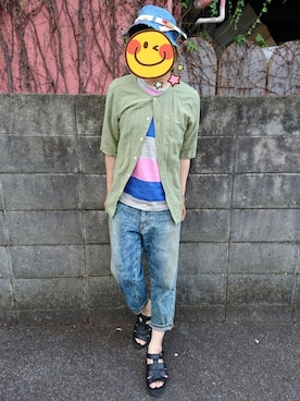 とんこつさん（メンズ・166cm）の春コーディネート