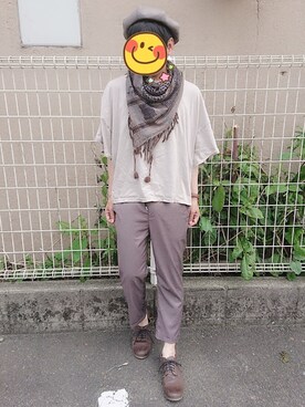 「HARE（ハレ）のアイテム（ハンチング/ベレー帽）」を使った、とんこつさん（メンズ・165cm）の夏コーディネート