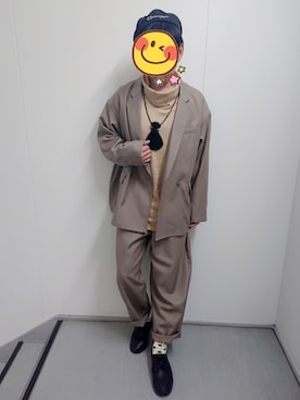「Champion（チャンピオン）のアイテム（ハンチング/ベレー帽）」を使った、とんこつさん（メンズ・166cm）の春コーディネート