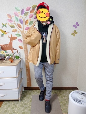 とんこつさん（メンズ・166cm）の冬コーディネート