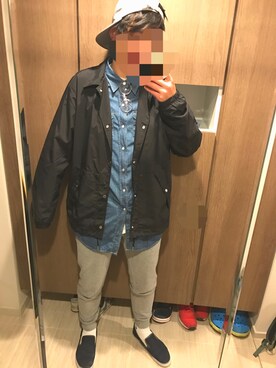 「WEGO（ウィゴー）のアイテム（その他シューズ）」を使った、わたさん（メンズ・181cm）の春コーディネート