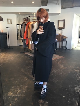 「mame（マメ）のアイテム（その他アウター）」を使った、あっこさん（レディース・153cm）の秋コーディネート