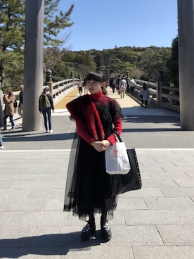 「Chika Kisada（チカ キサダ）のアイテム」を使った、あっこさん（レディース・153cm）の春コーディネート