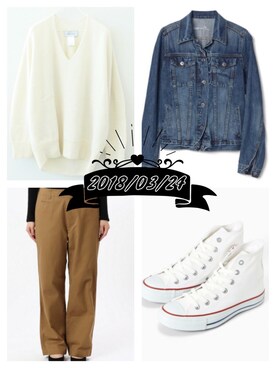 デニムジャケットを使った 春のコーデ のレディースコーディネート一覧 Wear