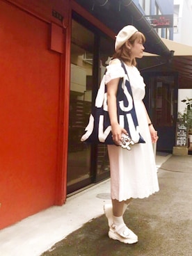 「MM6 Maison Martin Margiela_（エムエム 6 メゾン マルタン マルジェラ）のアイテム」を使った、chisatoさん（レディース・156cm）の夏コーディネート