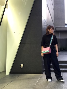「PRADA（プラダ）のアイテム（バッグ）」を使った、chisatoさん（レディース・156cm）の秋コーディネート