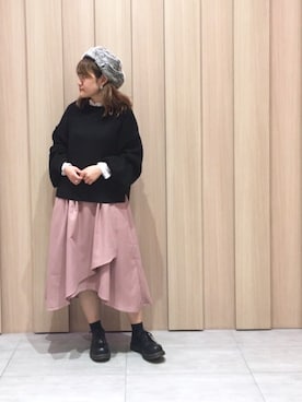 「ファー帽子」｜chisatoさん（レディース・156cm）の秋コーディネート