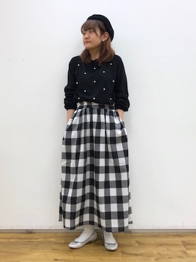 「ブロックチェック」｜chisatoさん（レディース・156cm）の春コーディネート