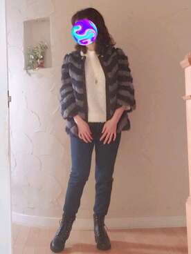 「Heather（ヘザー）のインヒールワークブーツ　894854（ブーツ）」を使った、Rei🌹な～なさん（レディース・154cm）の秋コーディネート