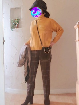「DRWCYS（ドロシーズ）のアイテム（パンツ）」を使った、Rei🌹な～なさん（レディース・154cm）の秋コーディネート