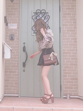 「Heather（ヘザー）のアイテム（財布/小物）」を使った、yumanyanさん（レディース・155cm）の秋コーディネート