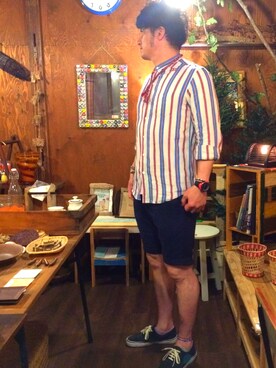 「ボヘミアンズ」｜「アイテム（アクセサリー）」を使った、yoさん（メンズ・178cm）の春コーディネート