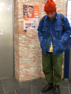 「Blundstone（ブランドストーン）のBlundstone/ブランドストーン　ｻｲﾄﾞｺﾞｱﾌﾞｰﾂ Men's（ブーツ）」を使った、yoさん（メンズ・178cm）の秋コーディネート