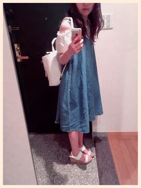 「coche et coche（コシュエコシュ）のアイテム」を使った、shiroさん（レディース・151cm）の夏コーディネート