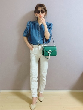 「R.H. Vintage（ロンハーマンヴィンテージ）のアイテム」を使った、mayu✌︎☺︎︎さん（レディース・153cm）の春コーディネート